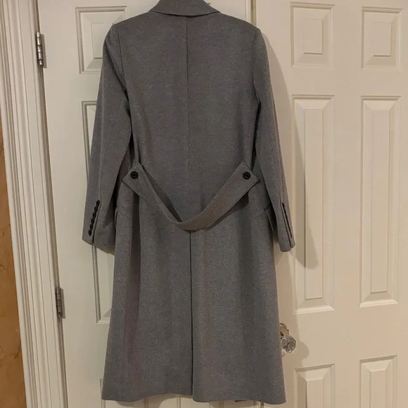 Burberry Gray Double-Breasted Trench Coat - Picture 3 of 5